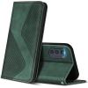 CUSTODIA CELLULARE PER Moto E32 / Moto E32s A LIBRO CON CHIUSURA MAGNETICA E TASCA PORTA CARTE CREDITO COLORE VERDE